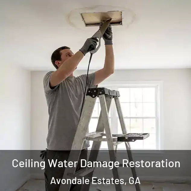  Ceiling Water Damage Restoration Avondale Estates, GA