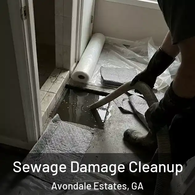  Sewage Damage Cleanup Avondale Estates, GA